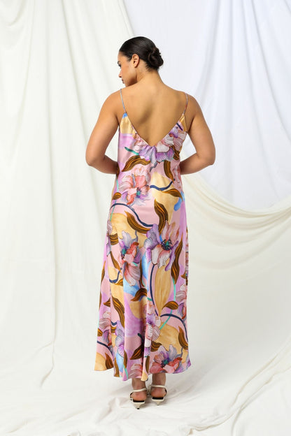 Womens Indi Slip Dress Multicolor 605ka018