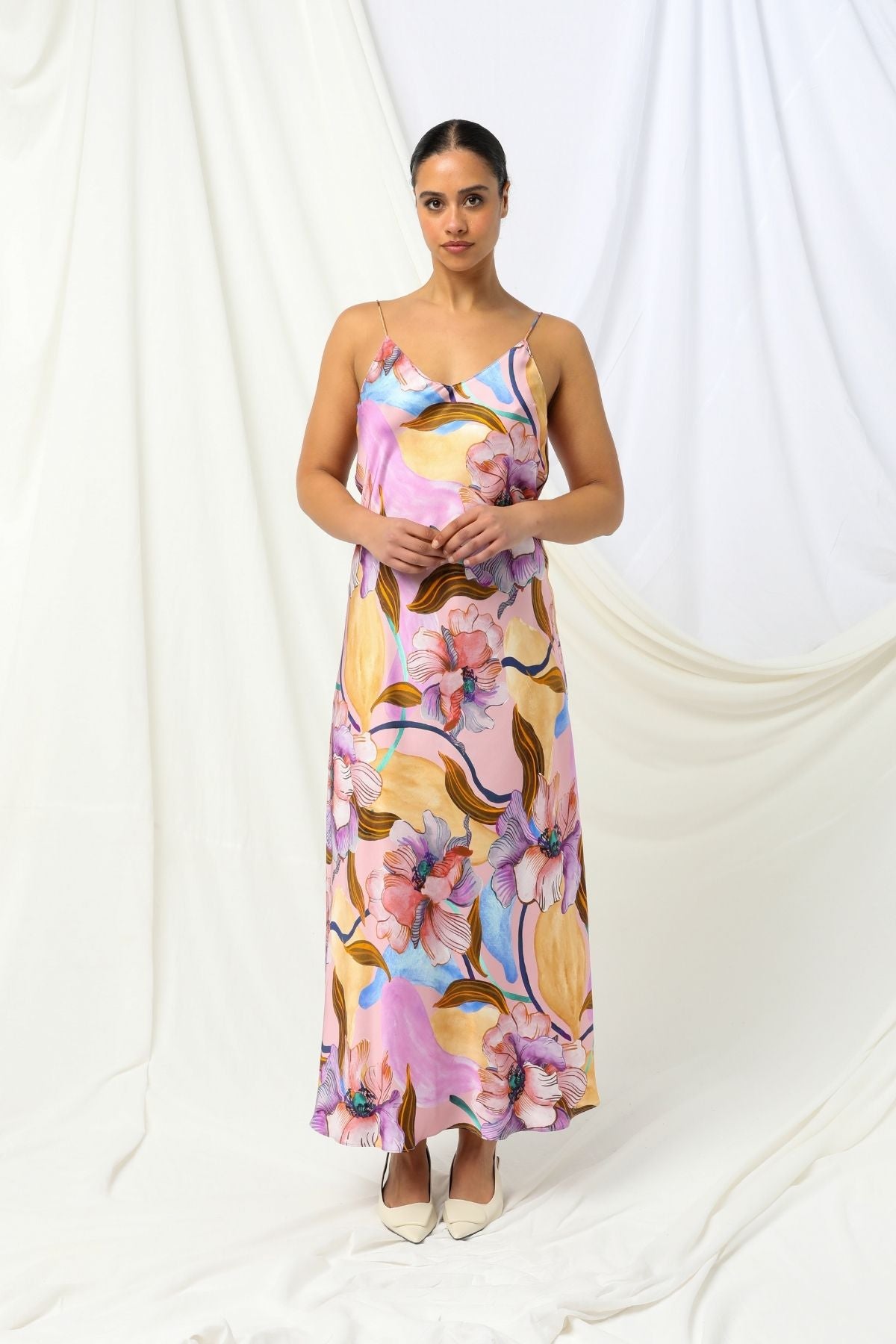 Womens Indi Slip Dress Multicolor 605ka018