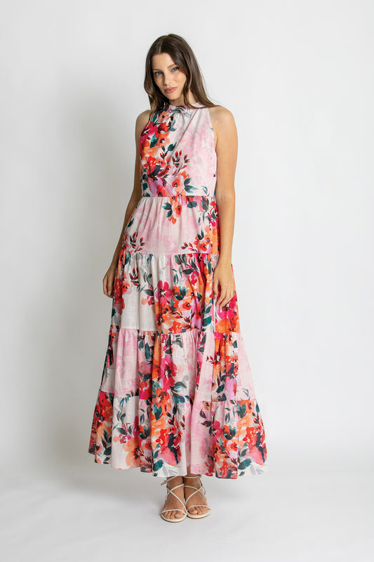 Womens Iris Dress Pink 615ka071