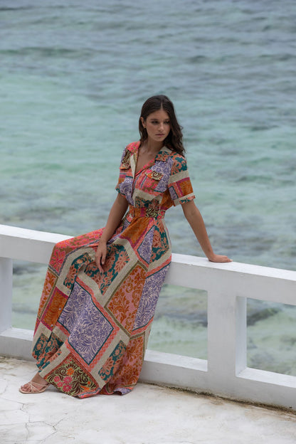 Womens Jacqueline Maxi Dress Multicolor 595ka066