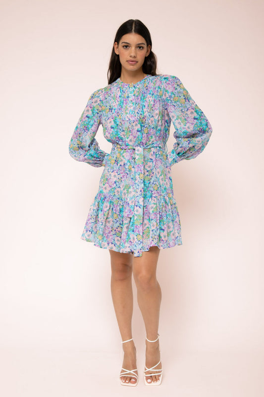 Joslyn Pin Tuck Mini Dress