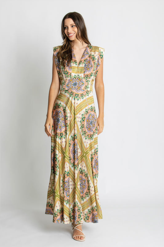 Womens Layla Maxi Dress Multicolor 615ka051