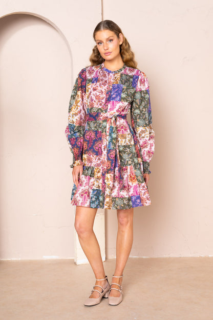 Women's Shirred Mini Dress | Leslie