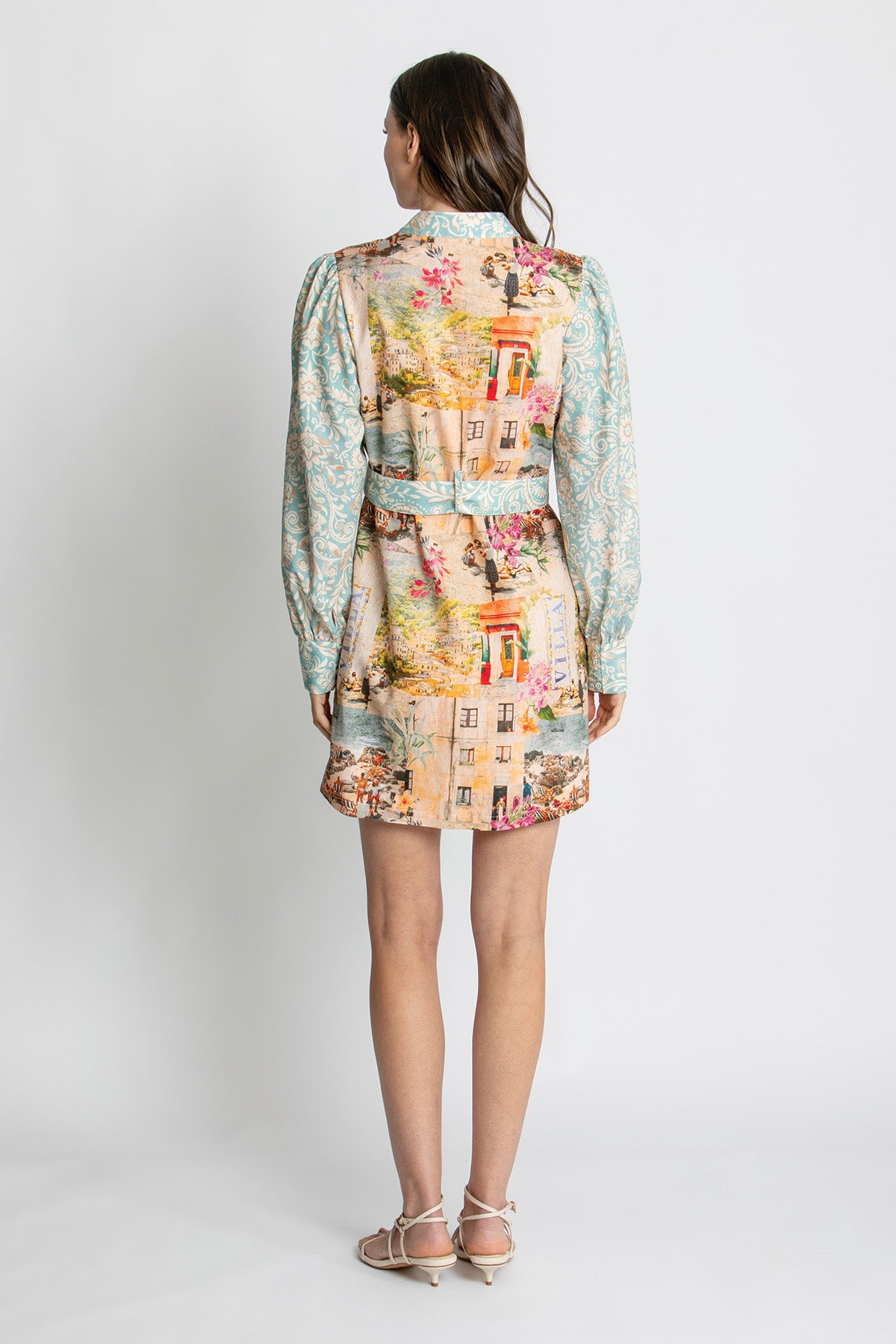 Womens Liv Ls Mini Dress Multicolor 615ka006