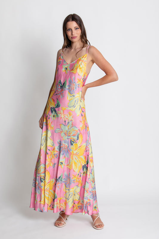 Womens Madison Slip Dress Pink 615ka024