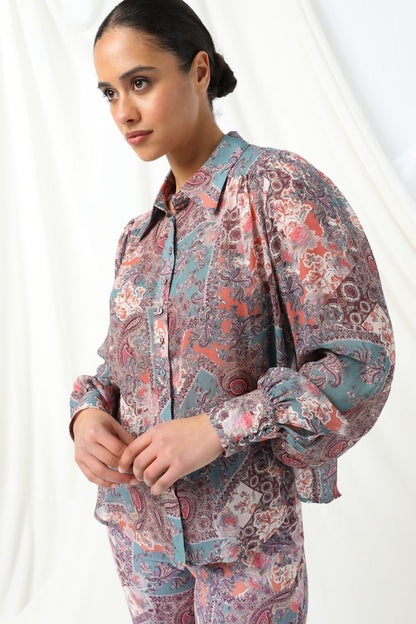 Womens Margot Blouse Multicolor 605ka048
