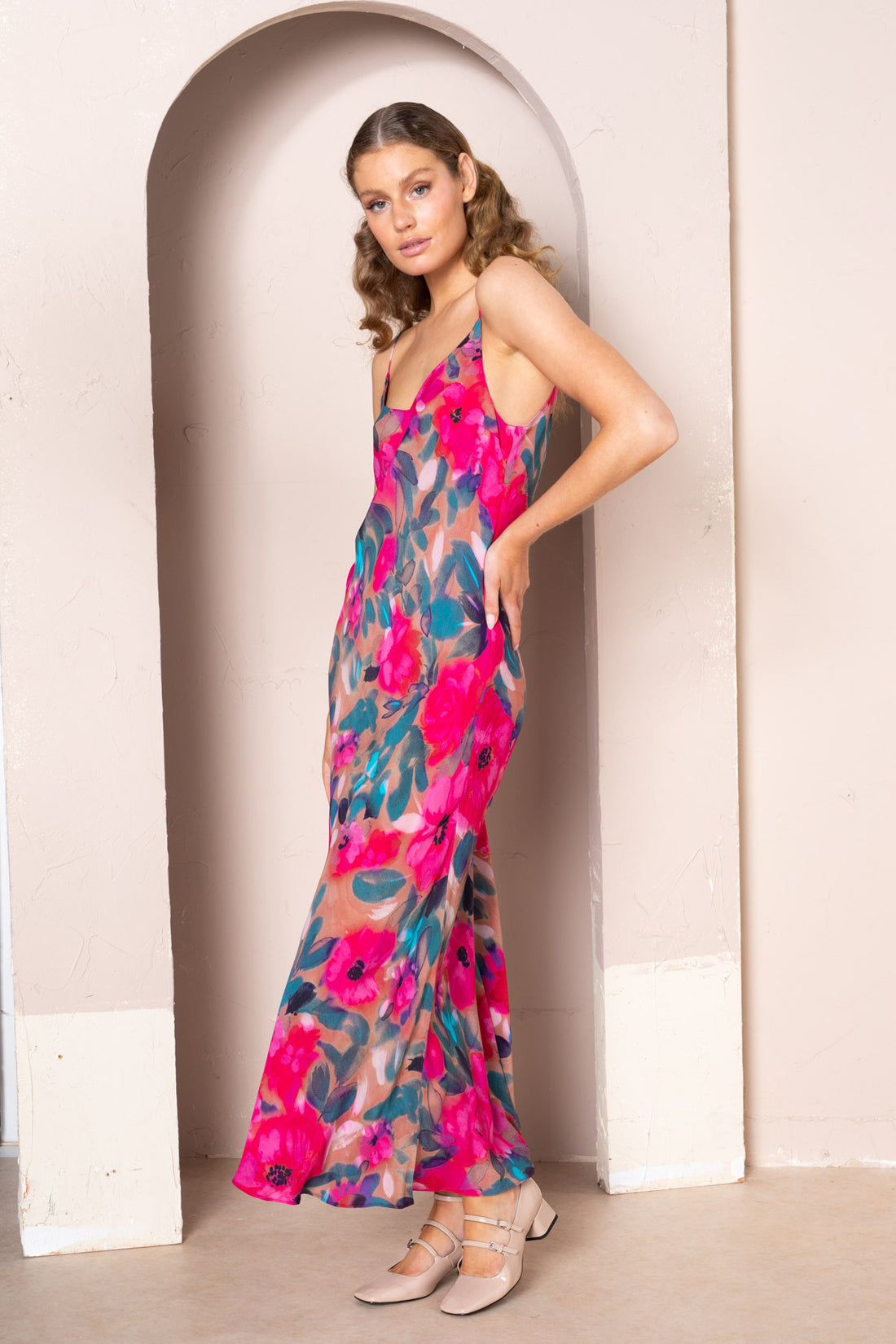 Katalina Bodycon Maxi Slip Dress