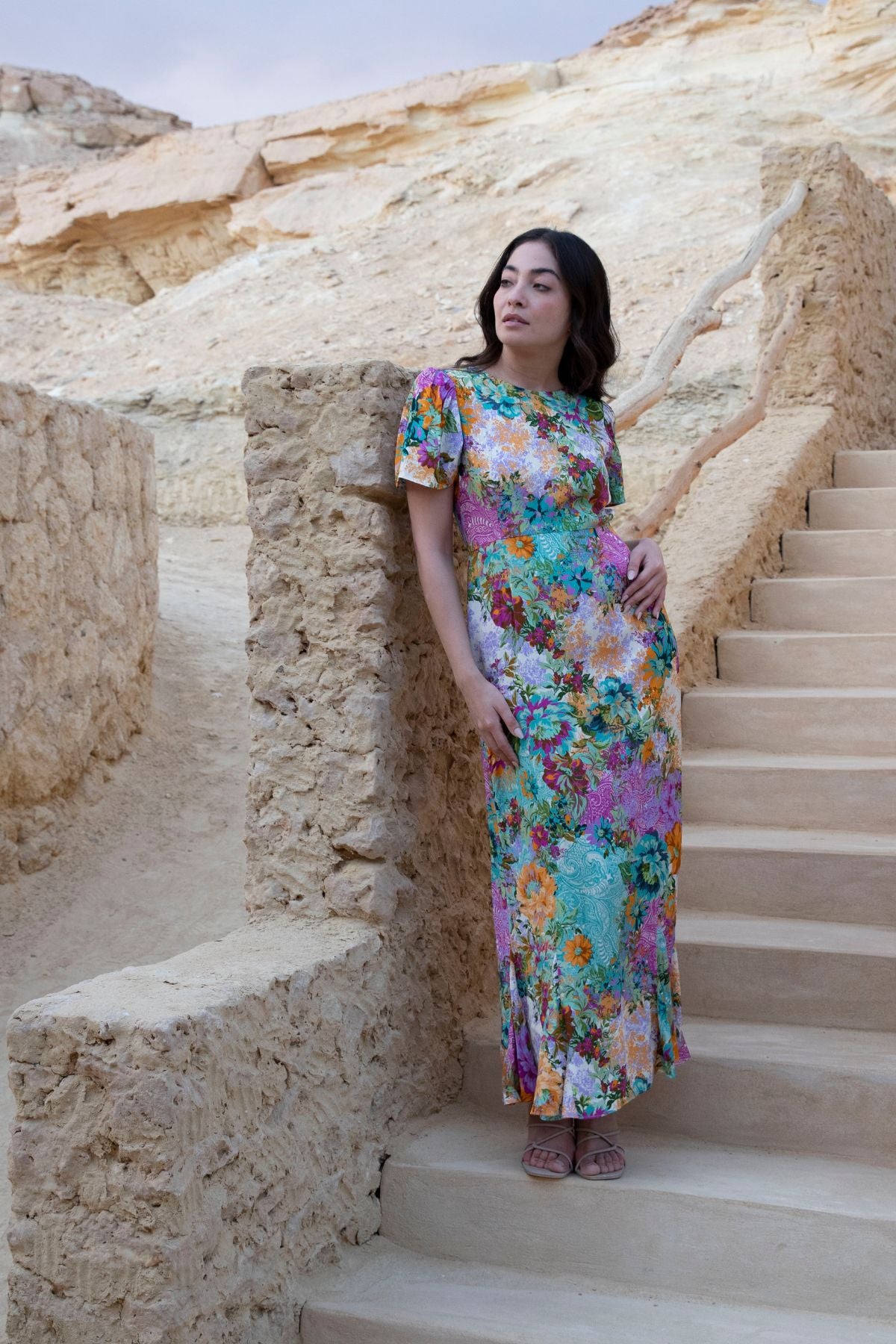 Women's Maxi Dress in Green | Ruby