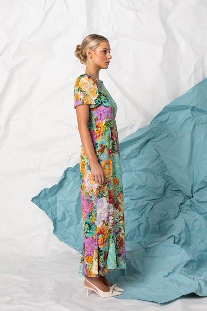 Women's Maxi Dress in Green | Ruby
