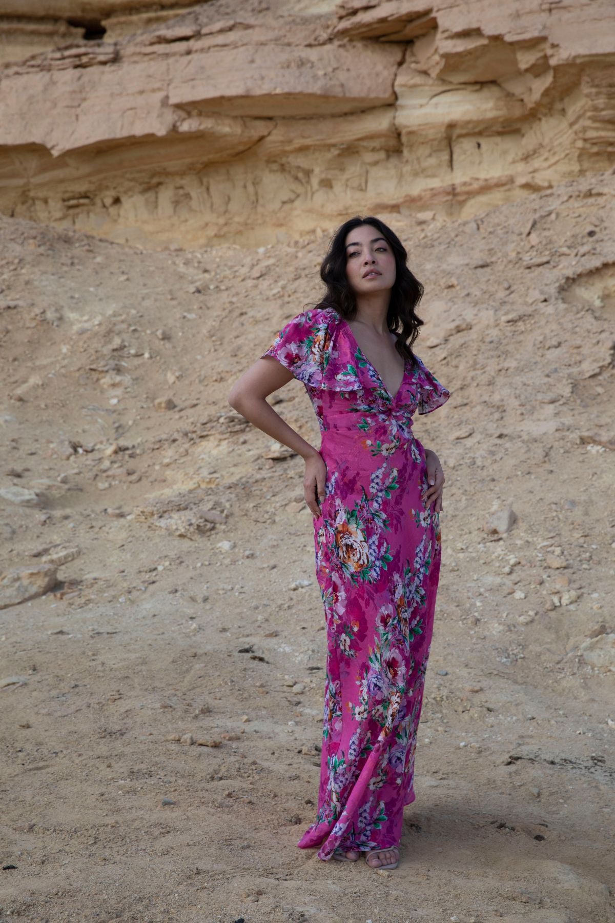 Women's Maxi Dress in Pink | Mel