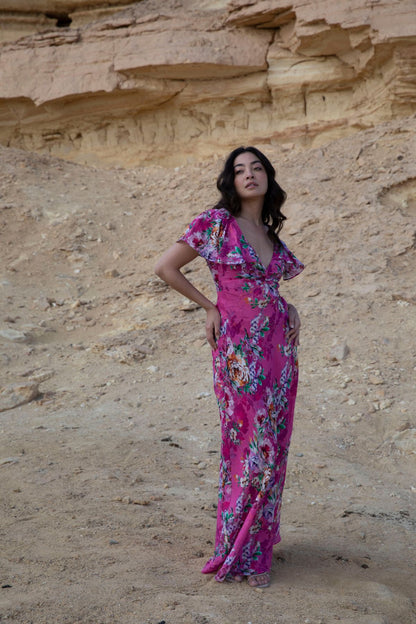Women's Maxi Dress in Pink | Mel