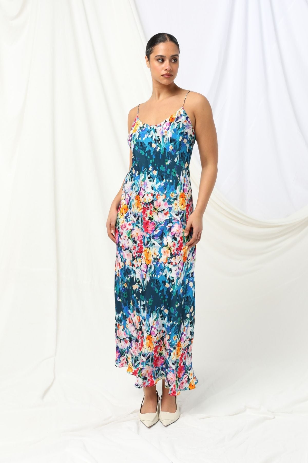 Womens Melody Slip Dress Multicolor 605ka123