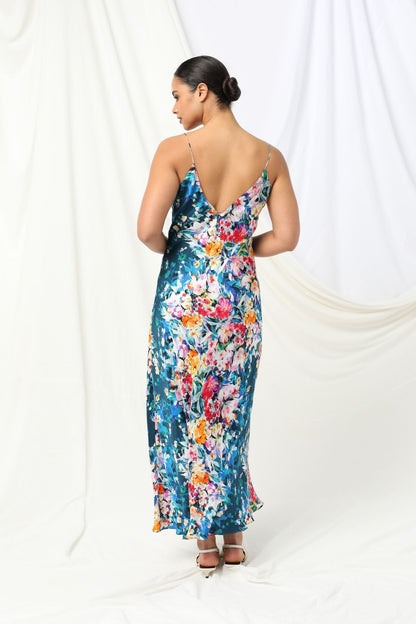 Womens Melody Slip Dress Multicolor 605ka123