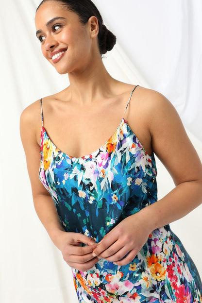 Womens Melody Slip Dress Multicolor 605ka123