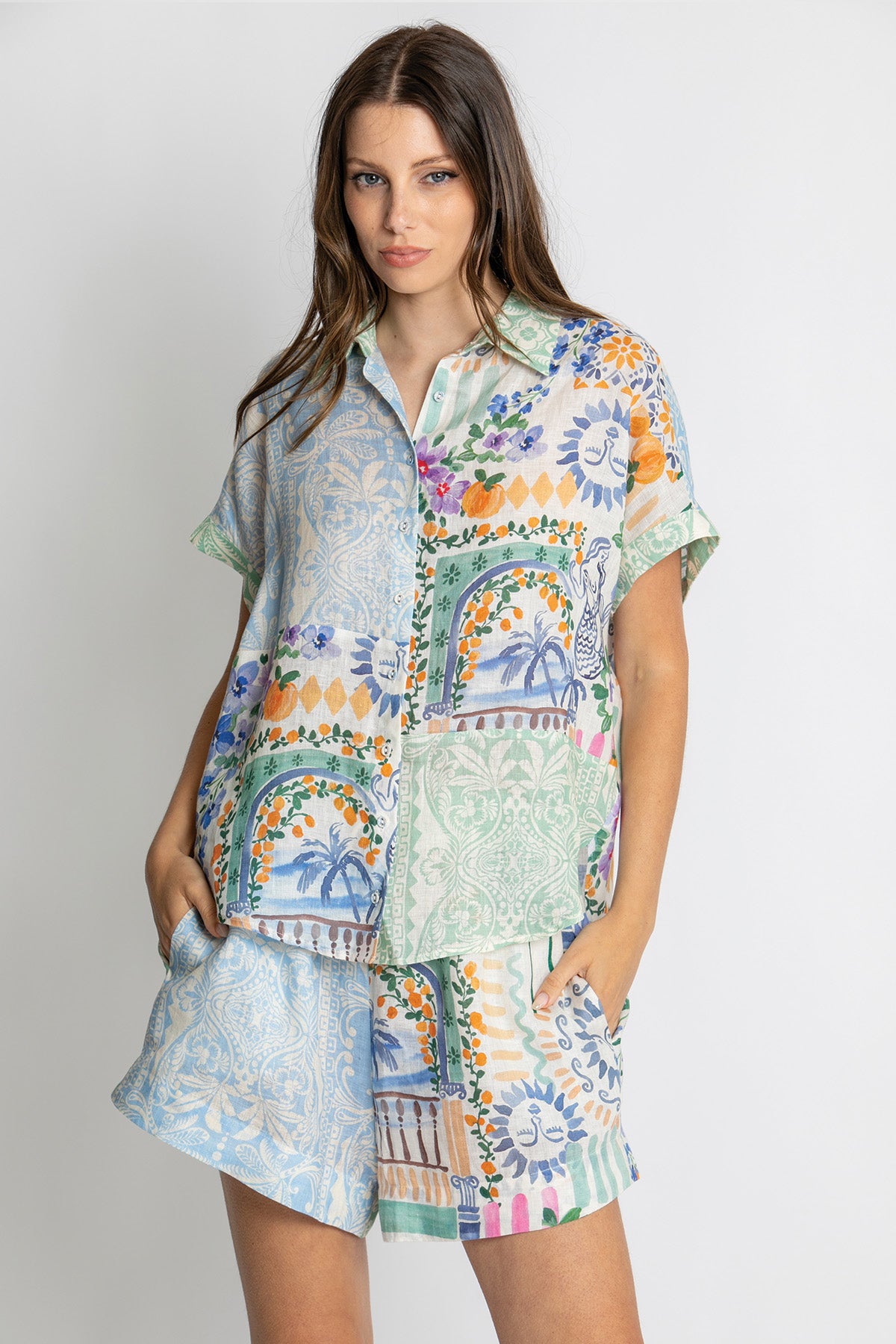Womens Naomi Shirt Multicolor 615ka061