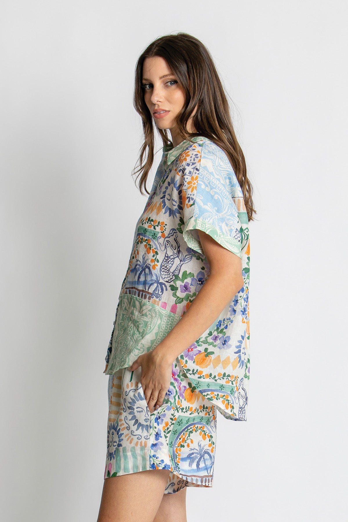 Womens Naomi Shirt Multicolor 615ka061