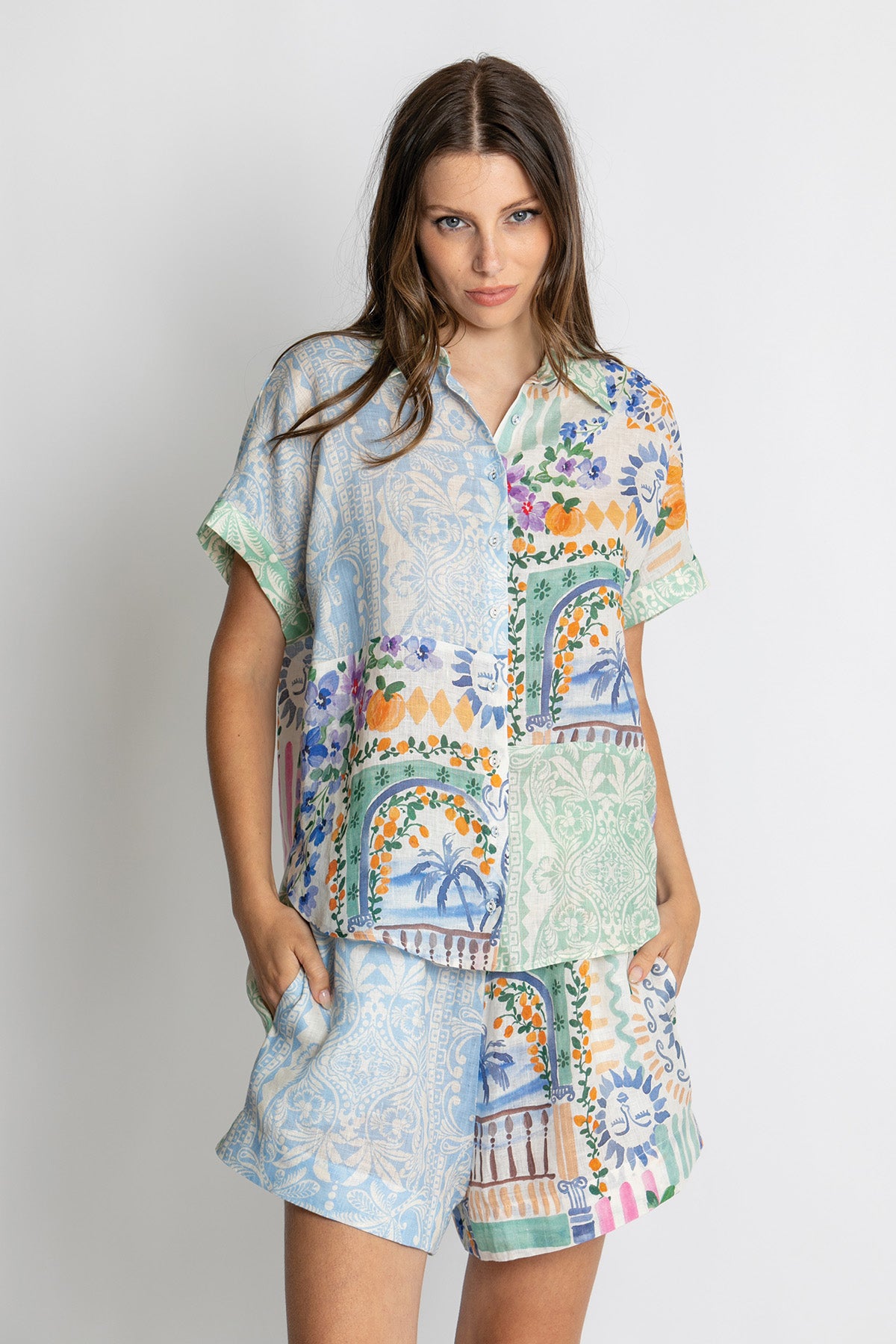 Womens Naomi Shirt Multicolor 615ka061