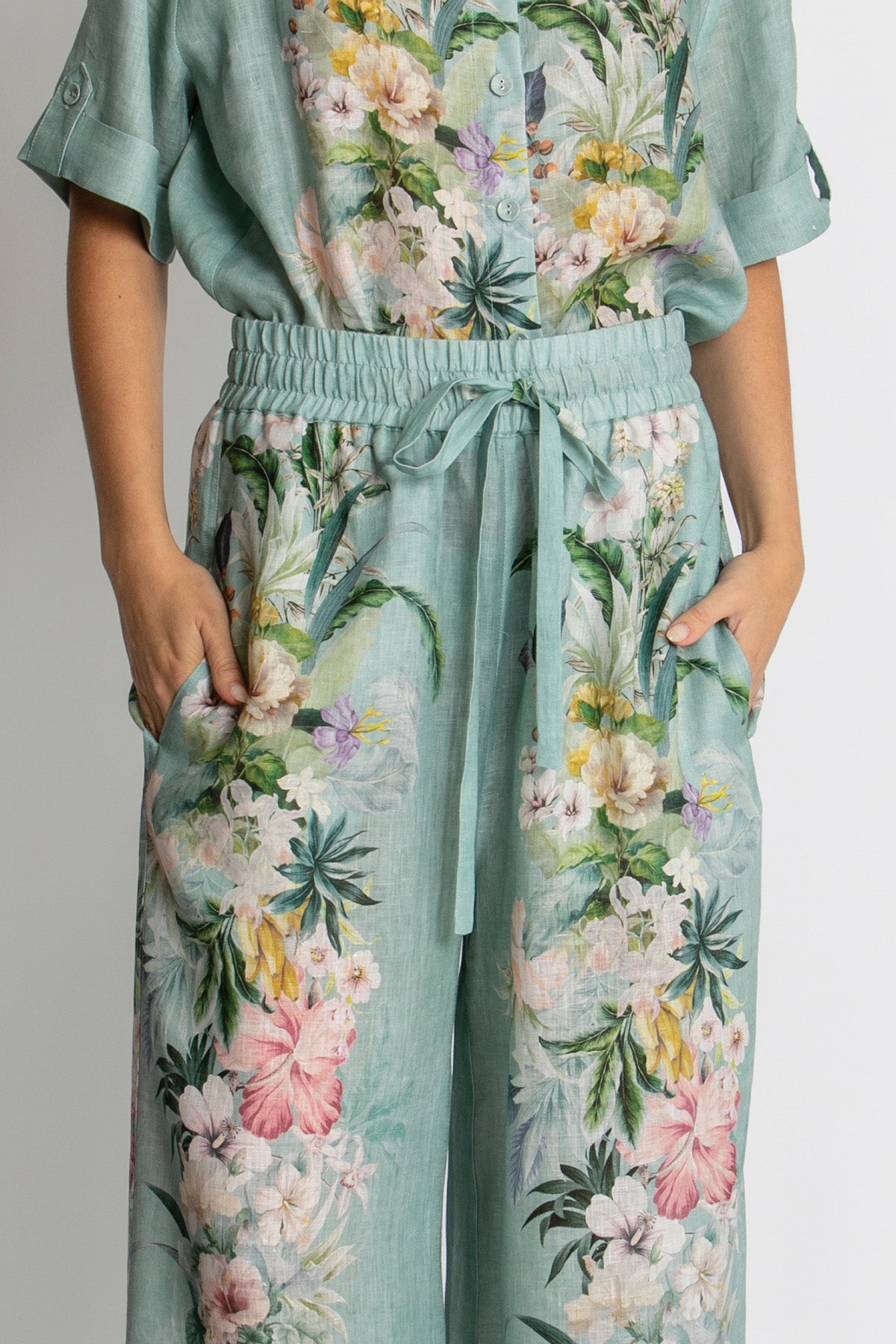 Womens Needing Name Pant Green 615ka117