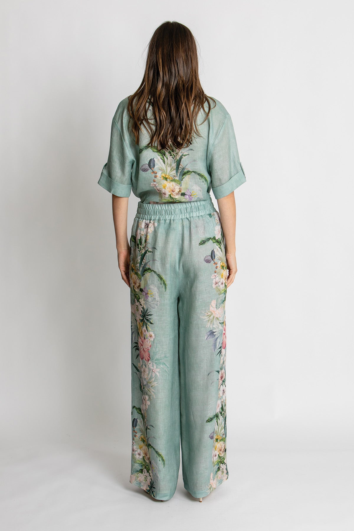 Womens Needing Name Pant Green 615ka117