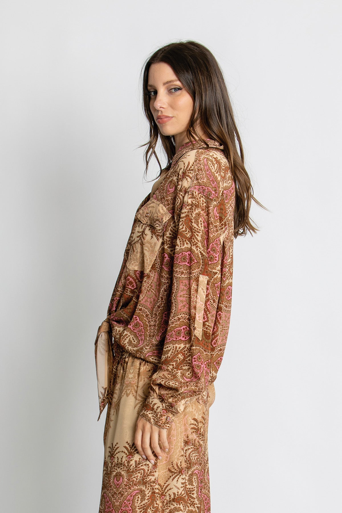 Womens Scarlett Shirt Brown 615ka067