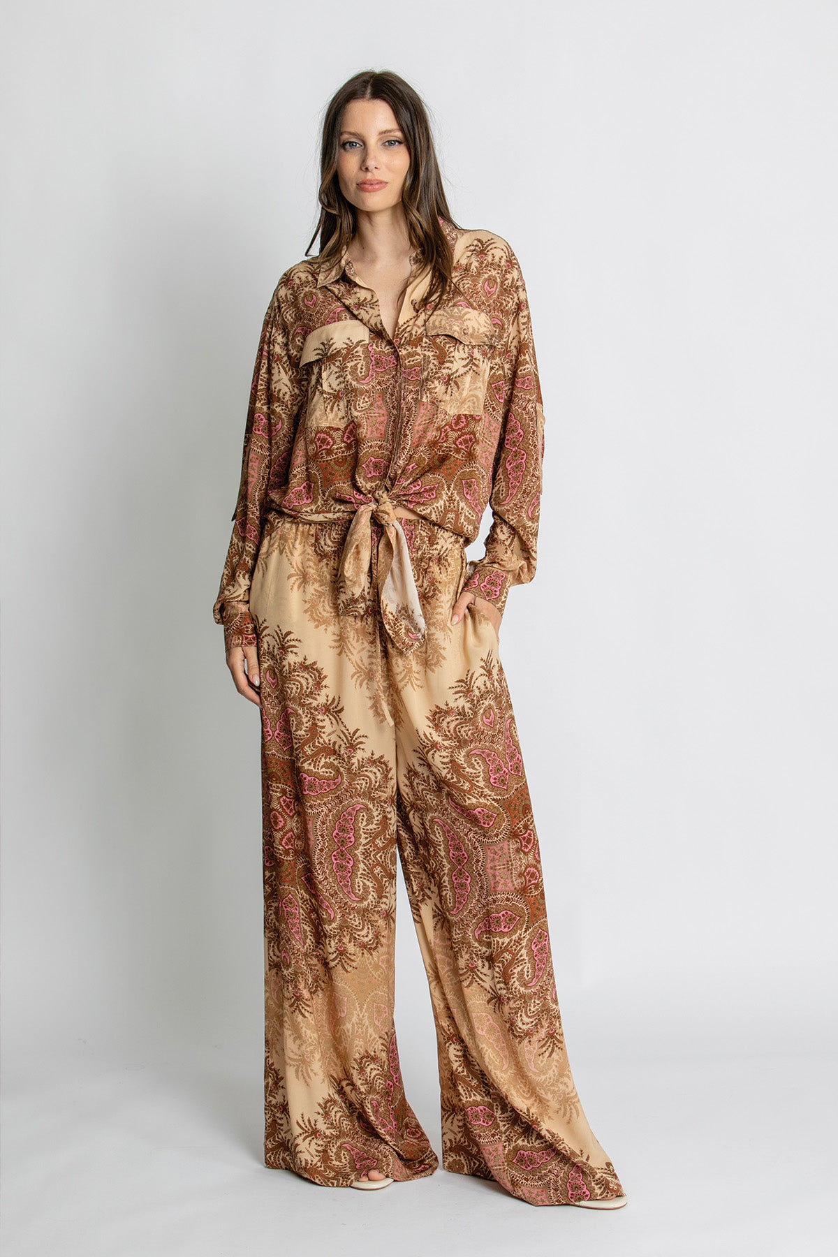 Womens Scarlett Shirt Brown 615ka067