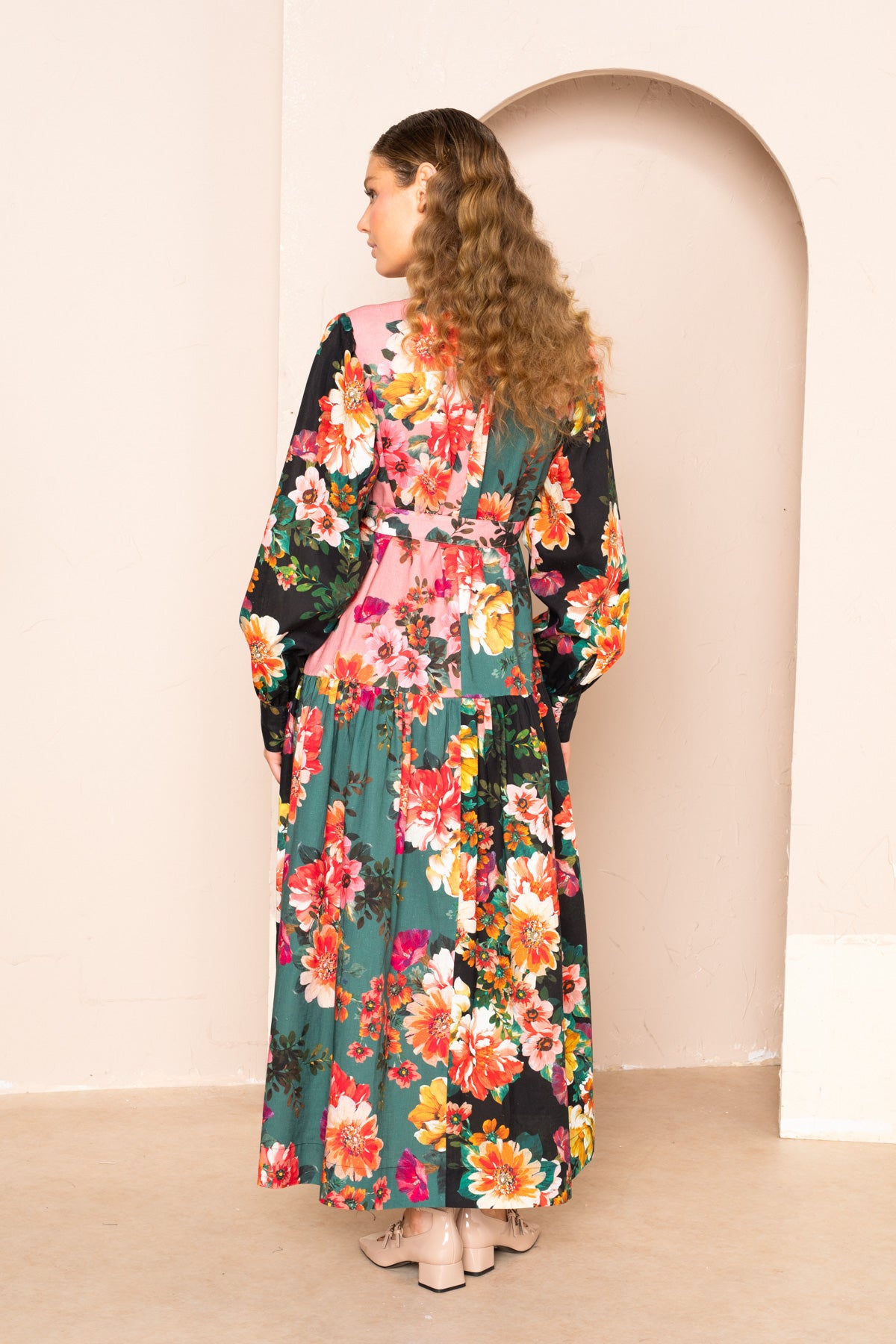 Women's Sherri Tiered Maxi Shirt Dress