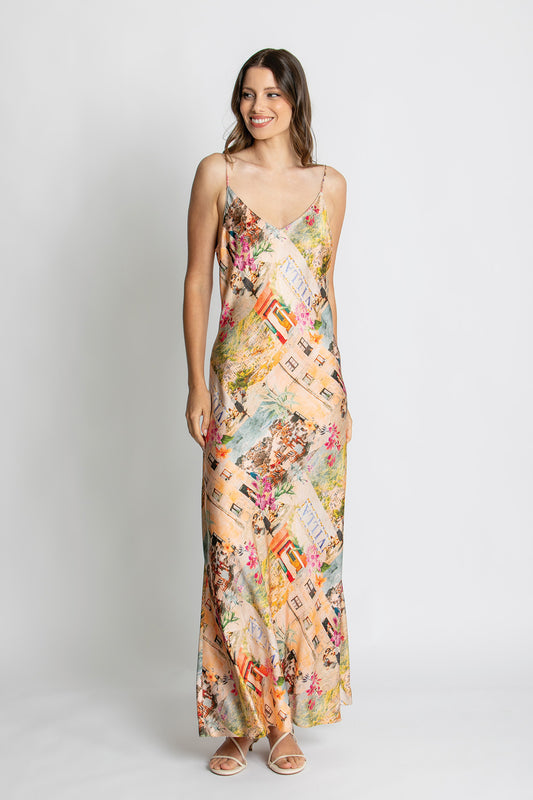 Womens Sophie Slip Dress Multicolor 615ka005
