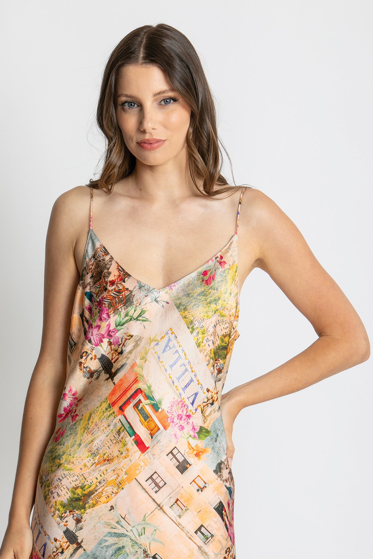 Womens Sophie Slip Dress Multicolor 615ka005