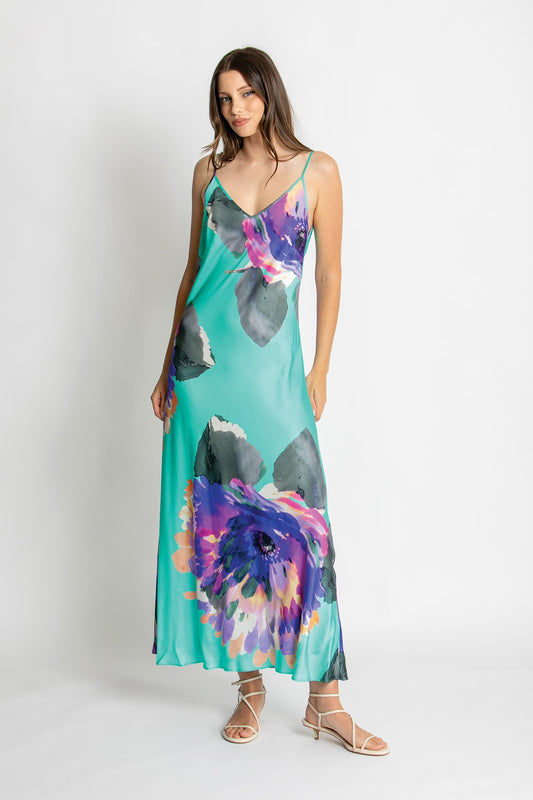 Womens Zoey Slip Dress Blue 615ka105