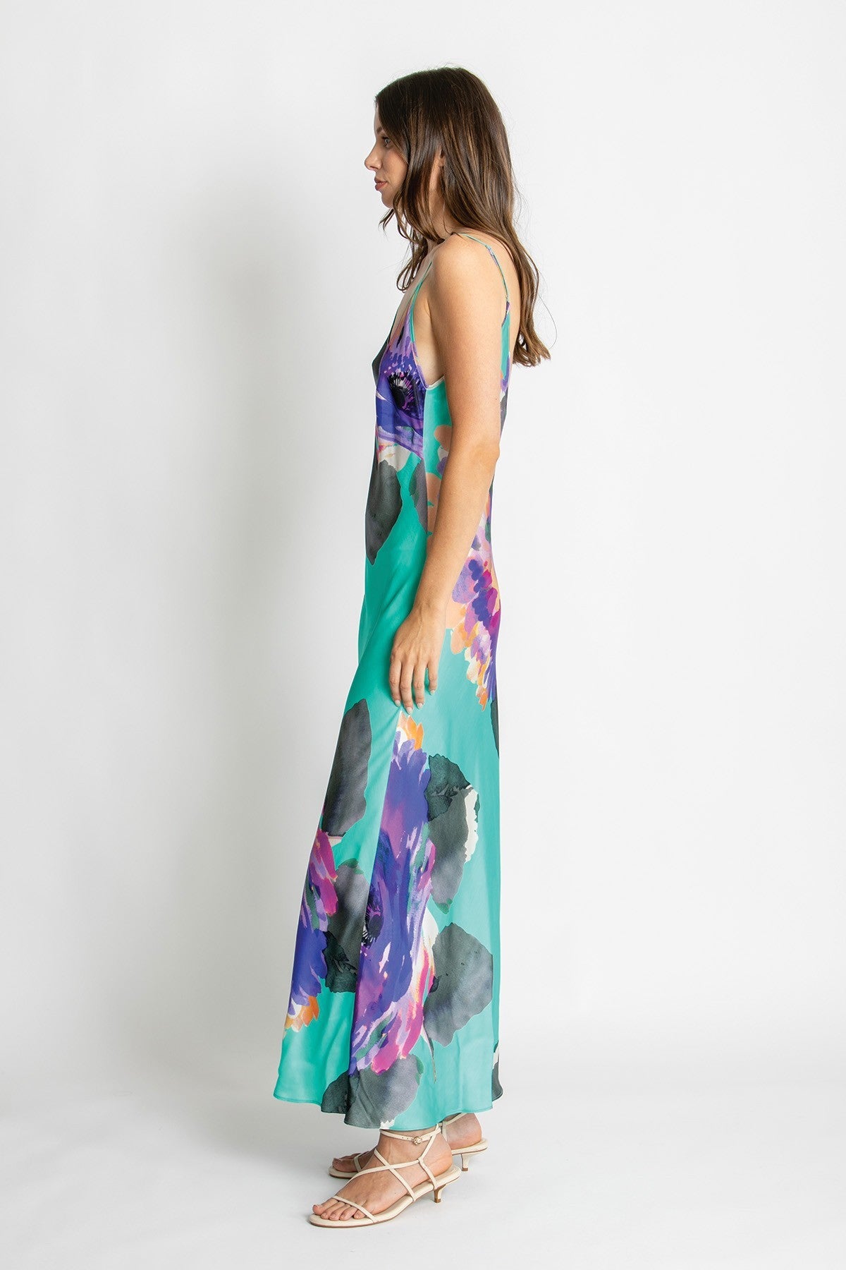 Womens Zoey Slip Dress Blue 615ka105