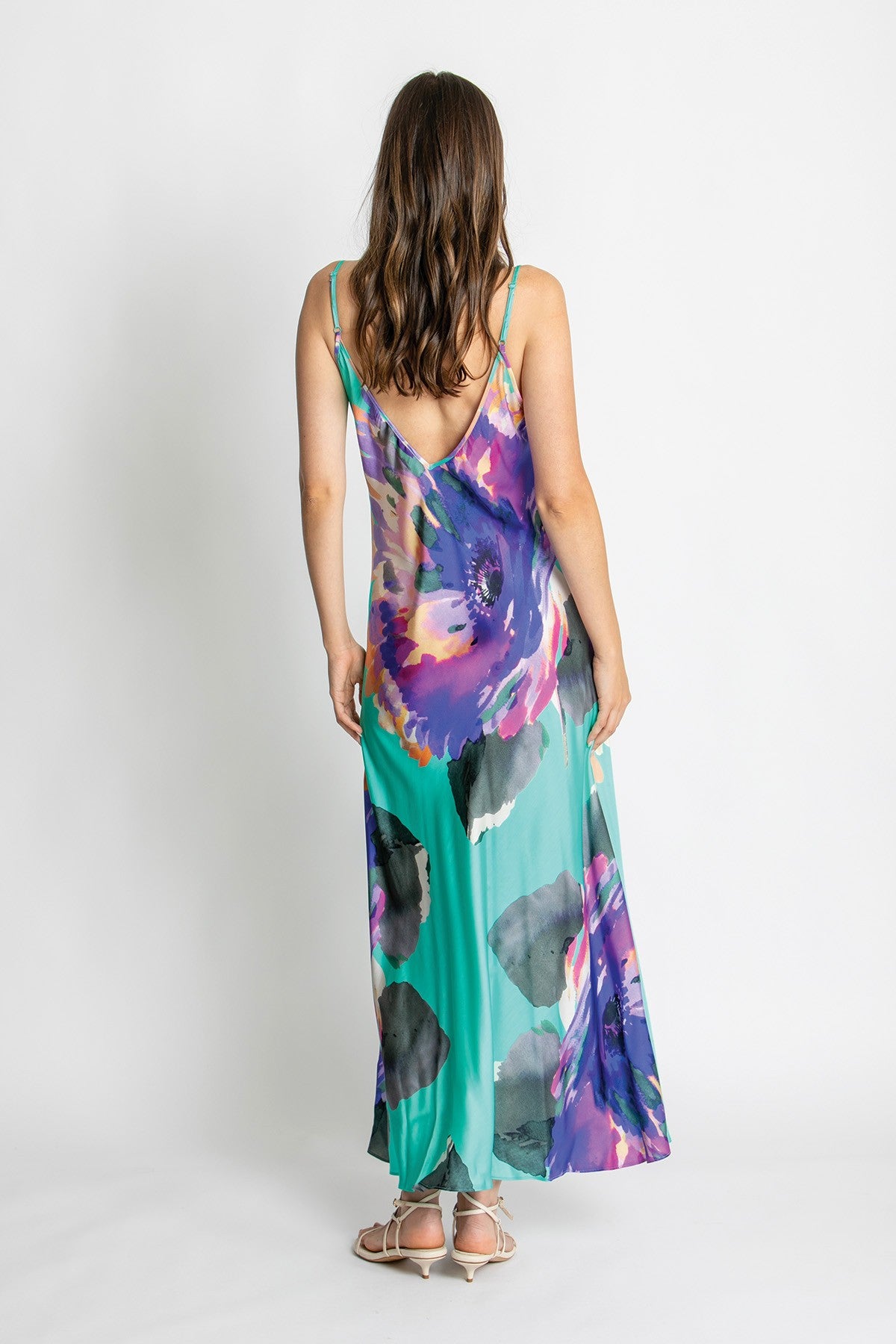 Womens Zoey Slip Dress Blue 615ka105