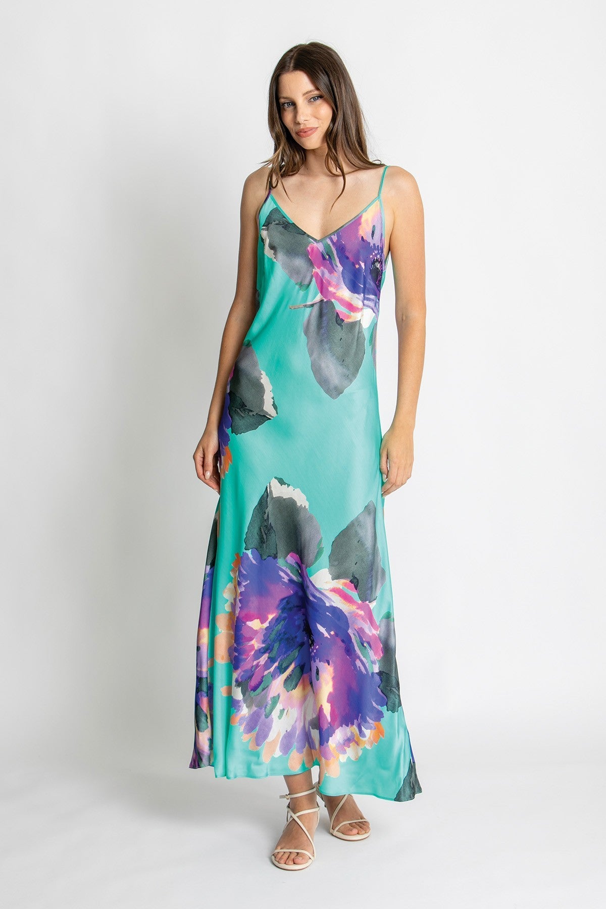 Womens Zoey Slip Dress Blue 615ka105