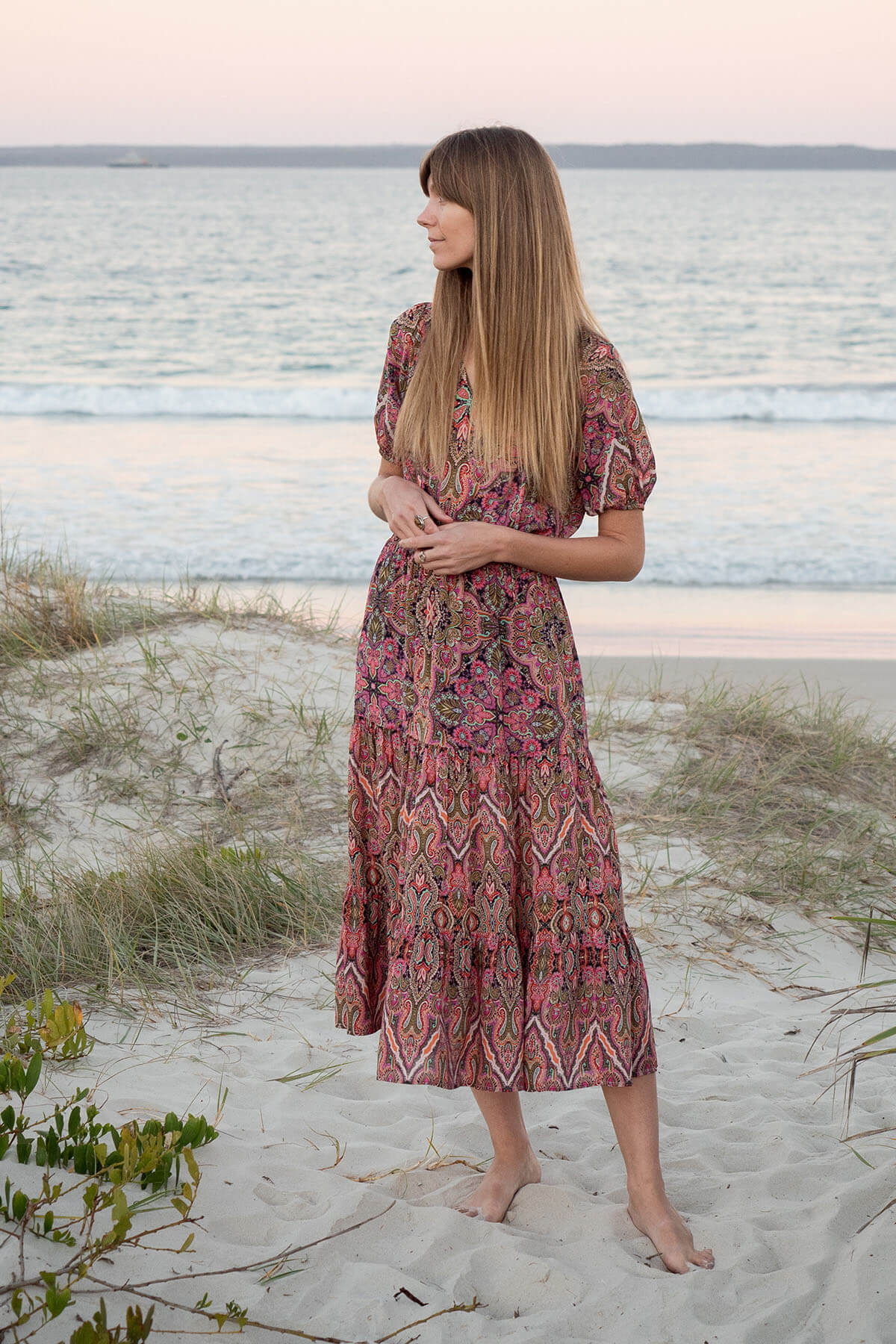 Loural Tiered Maxi Dress | KACHEL