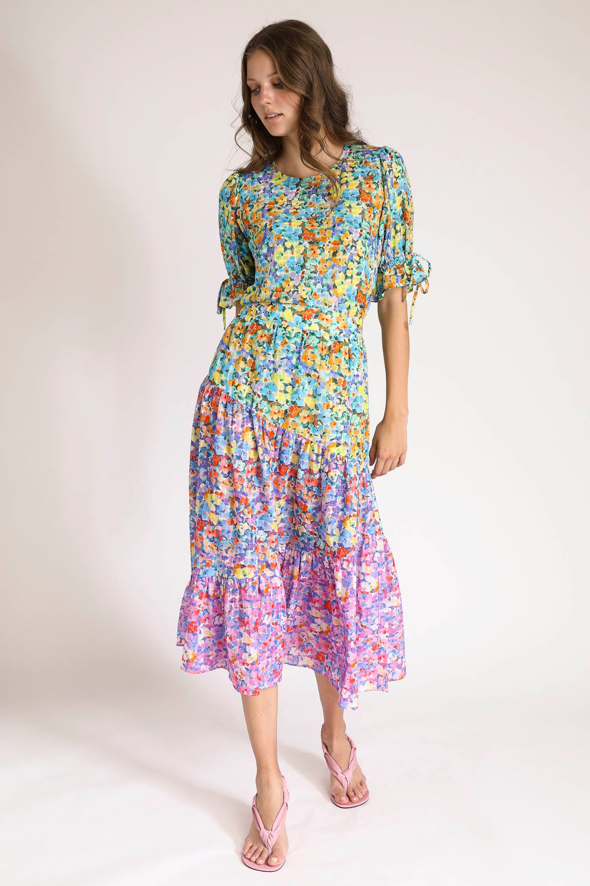 Floral dress blouse hotsell