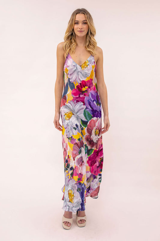 Elouise Bloom Midi Slip Dress