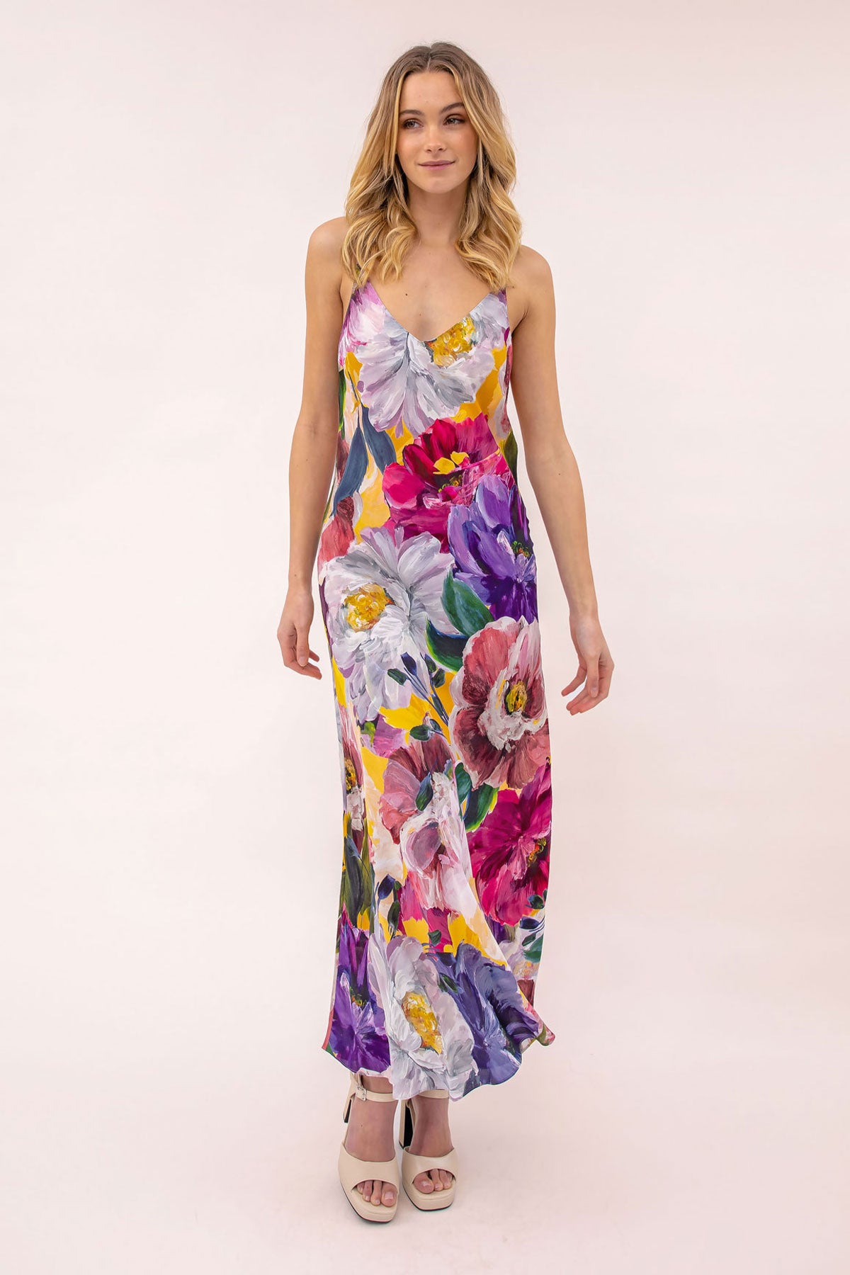 Elouise Bloom Midi Slip Dress