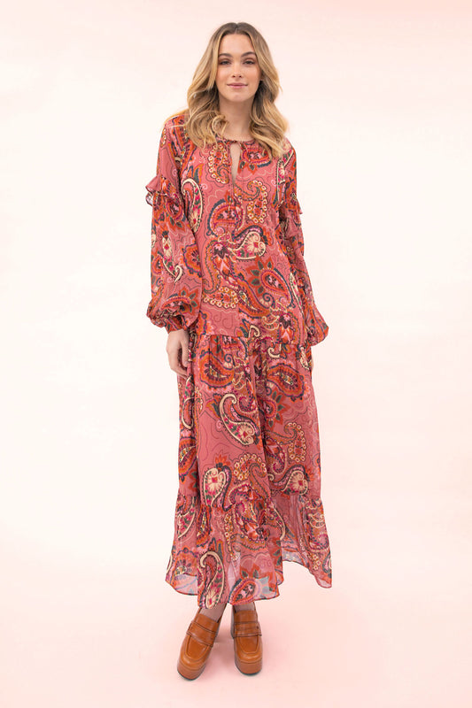 Moira Boho Midi Dress