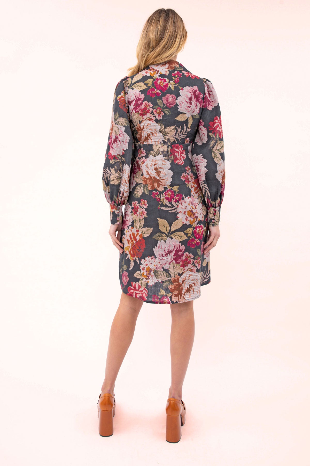 Carrie Floral Shirt Mini Dress