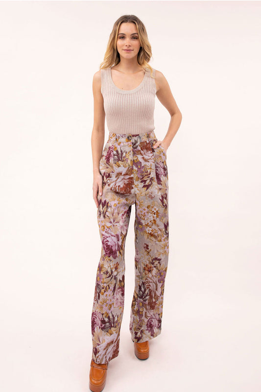 Katie Floral Tailored Pant
