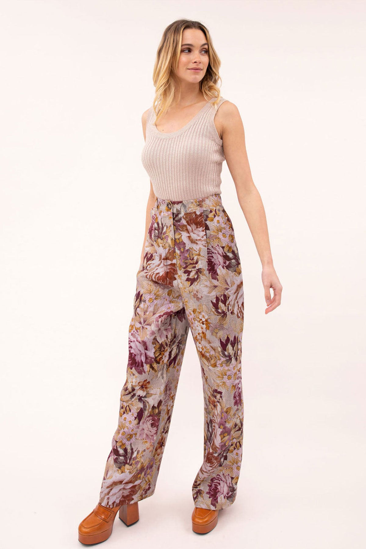Katie Floral Tailored Pant