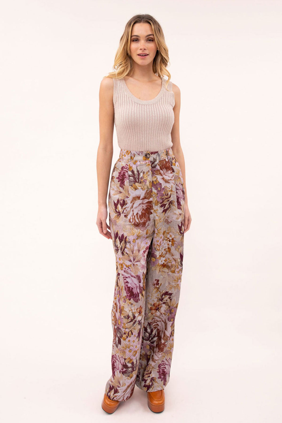 Katie Floral Tailored Pant