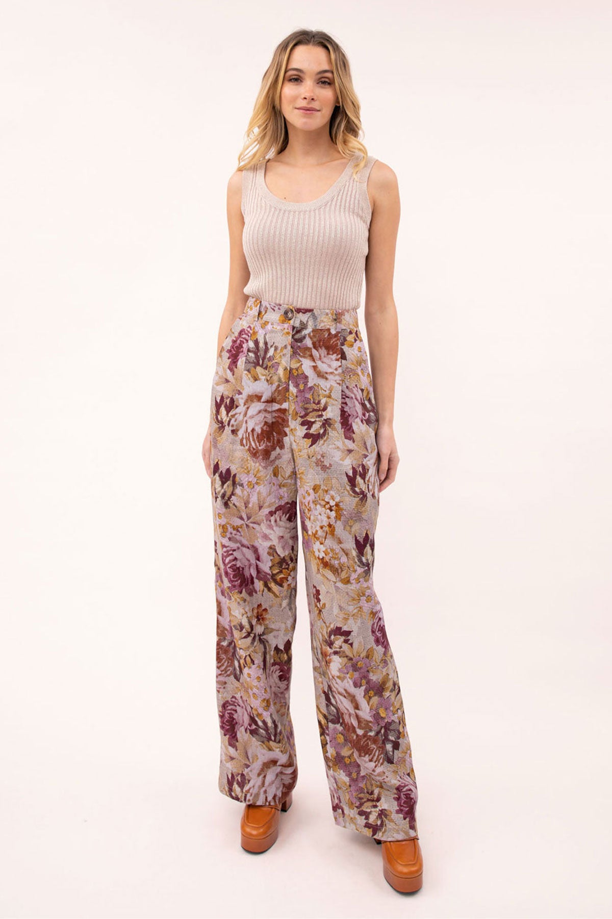 Katie Floral Tailored Pant