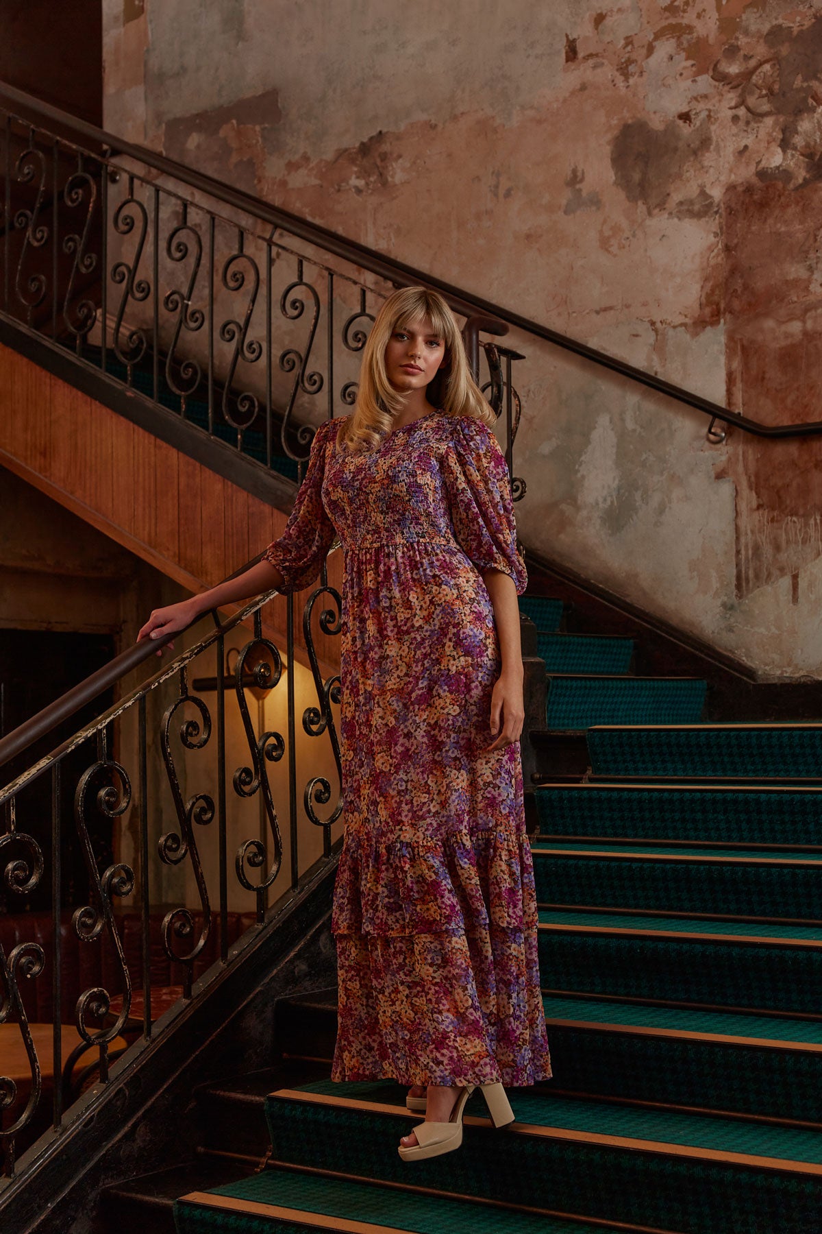 Camile Frill Hem Maxi Dress