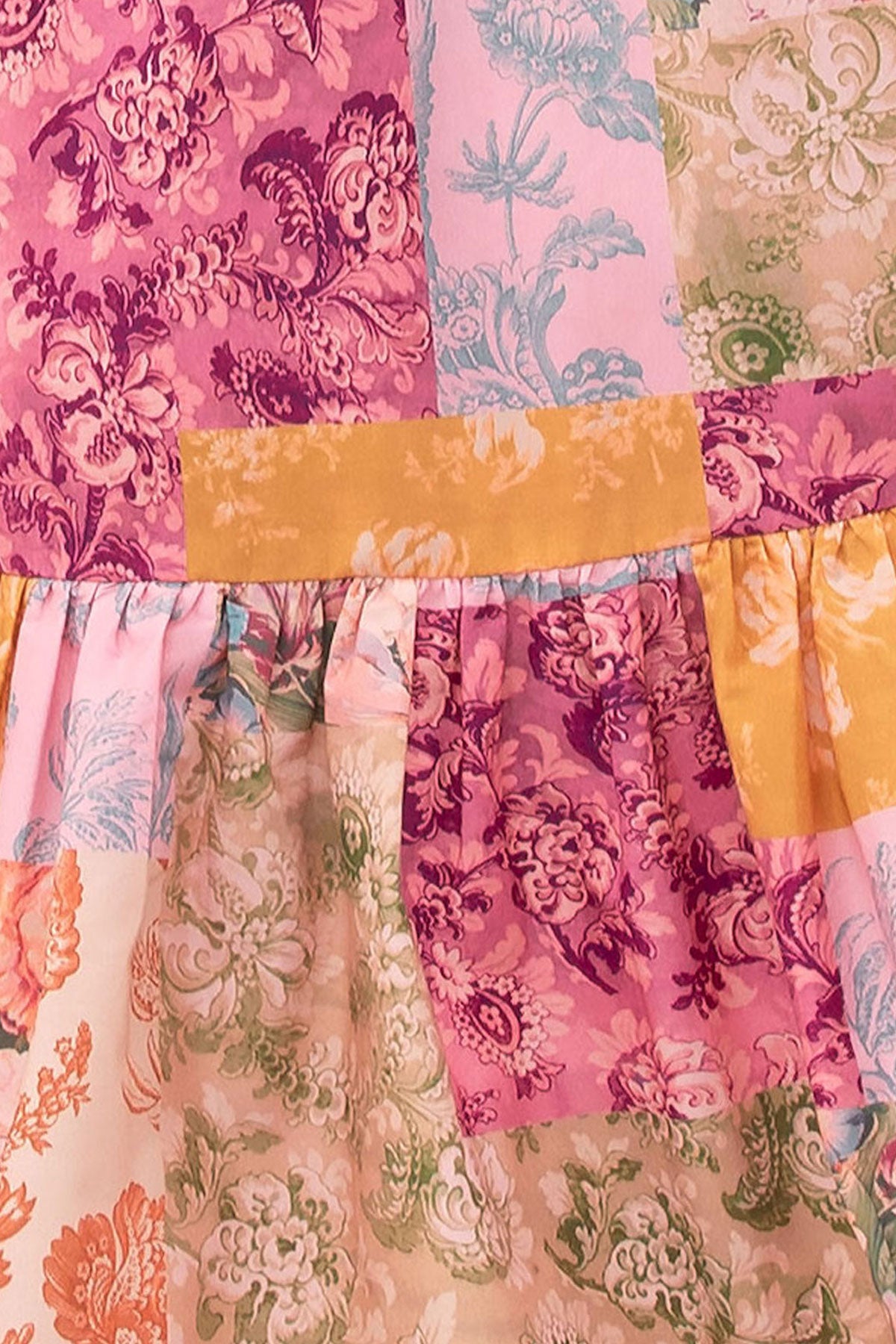 Maria Patchwork Babydoll Dress