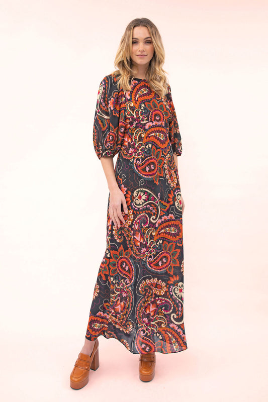 Orla Puff Sleeve Maxi Dress