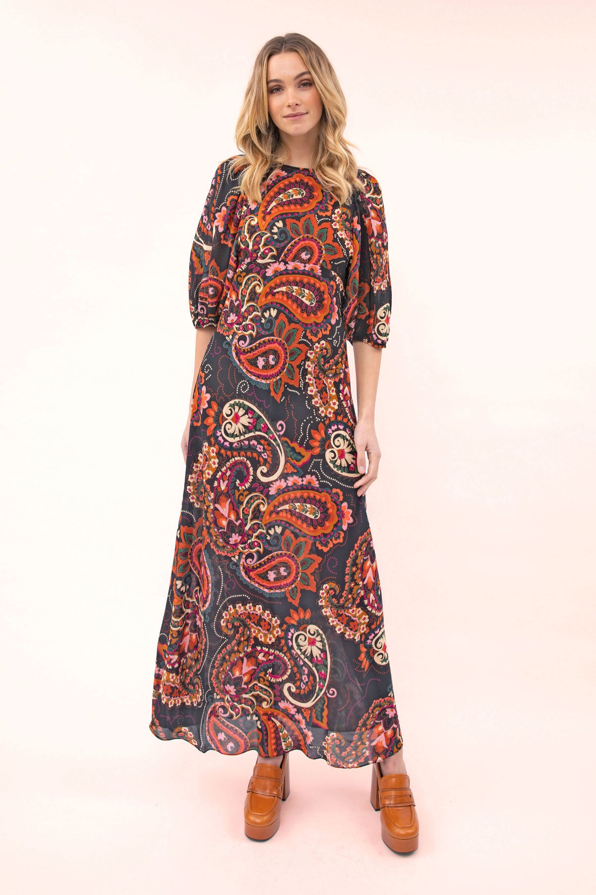 Orla Puff Sleeve Maxi Dress