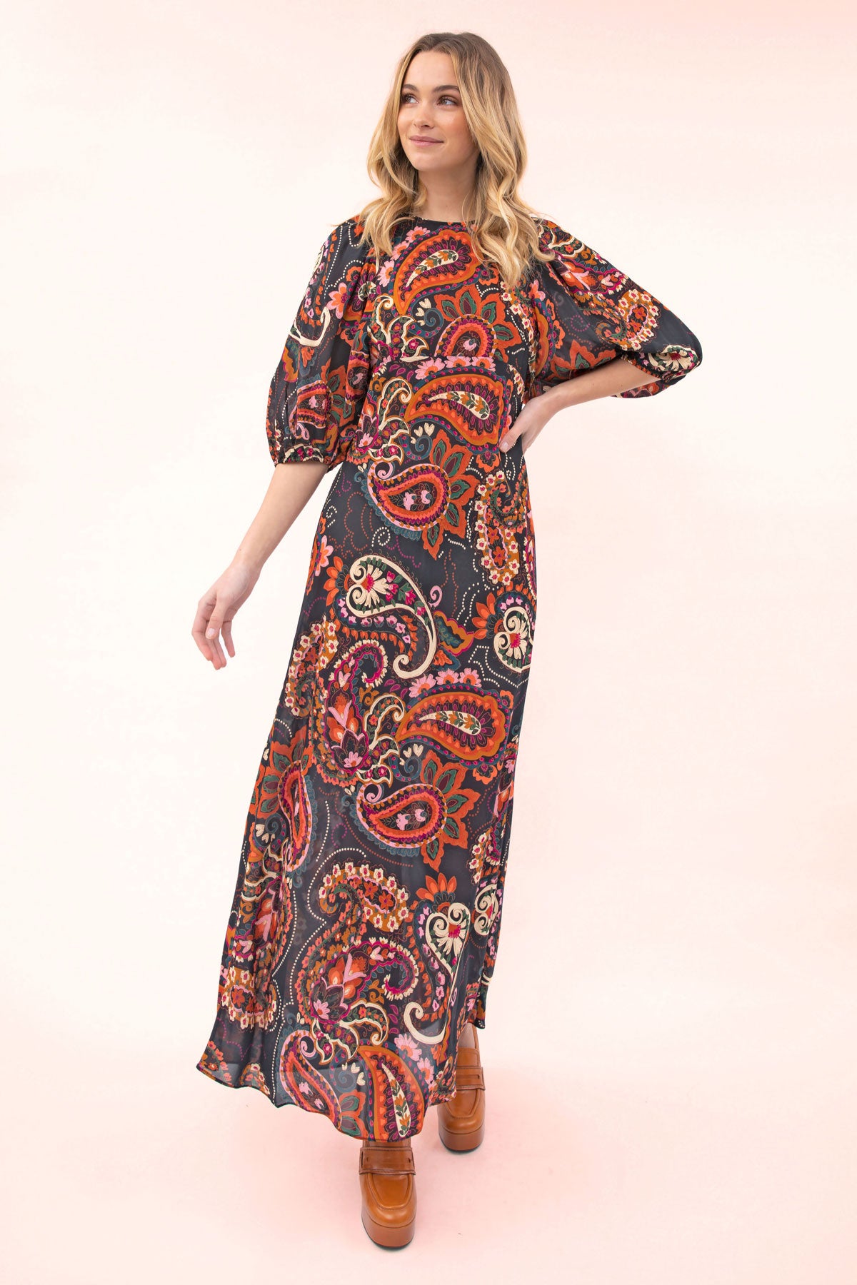 Orla Puff Sleeve Maxi Dress