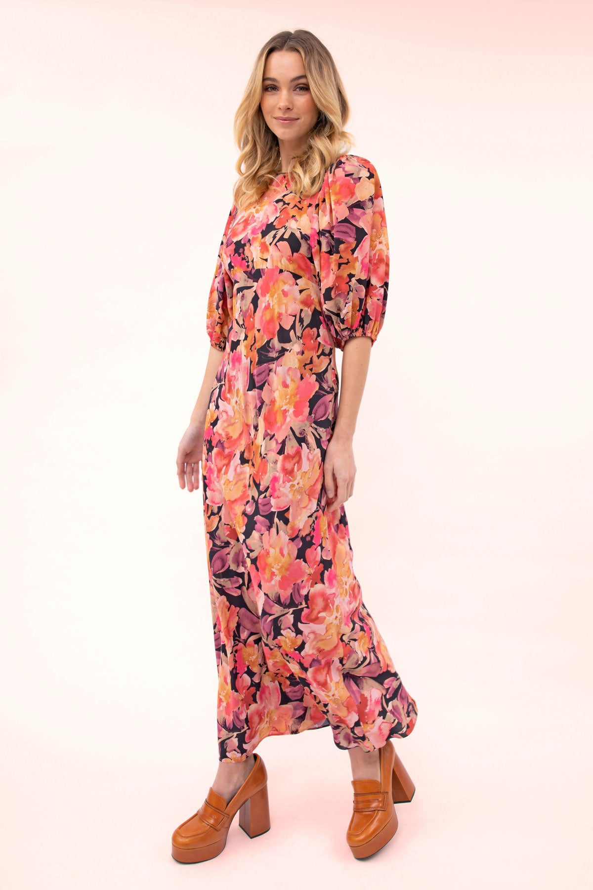 Ophelia Puff Sleeve Maxi Dress