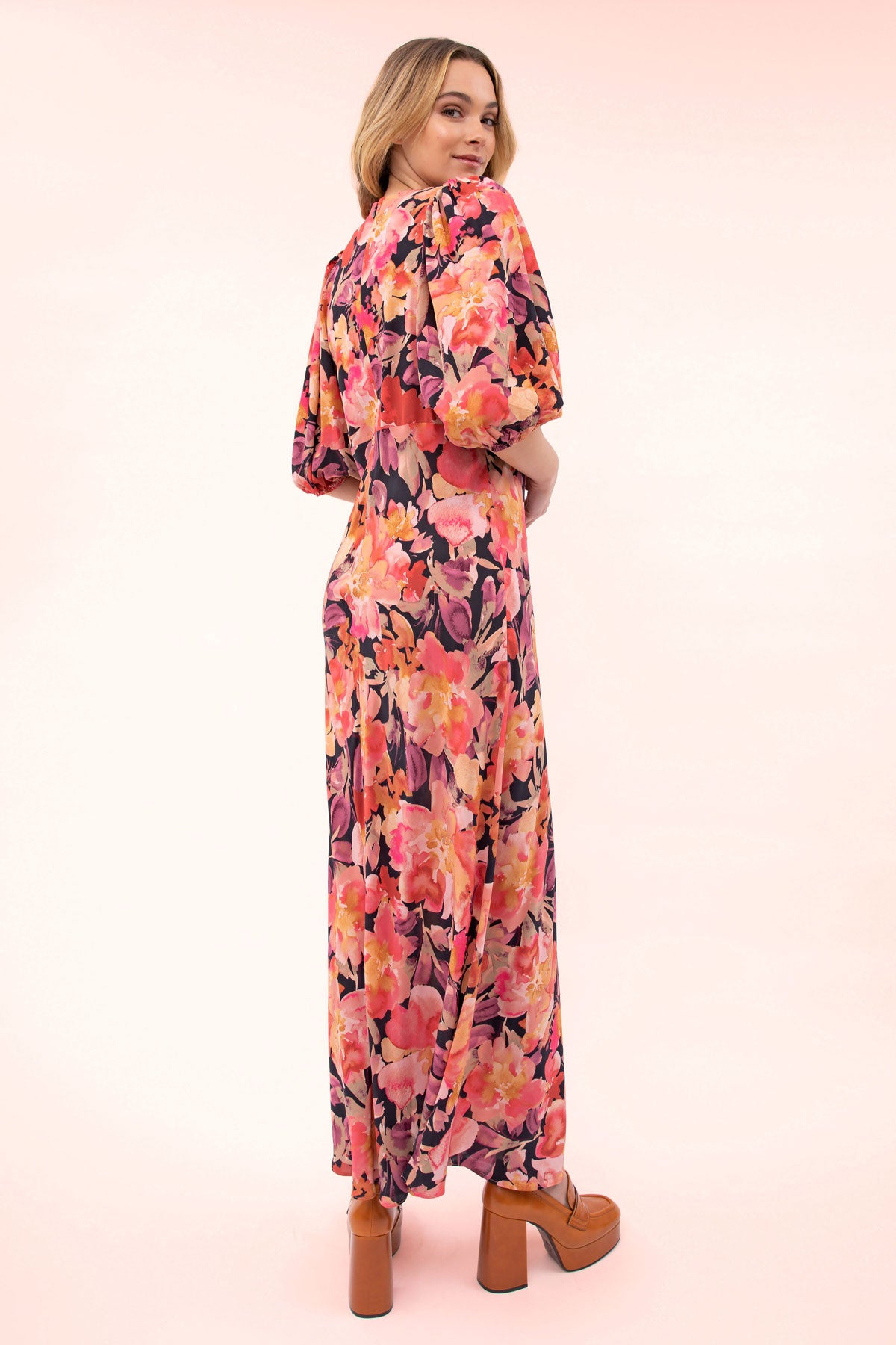 Ophelia Puff Sleeve Maxi Dress