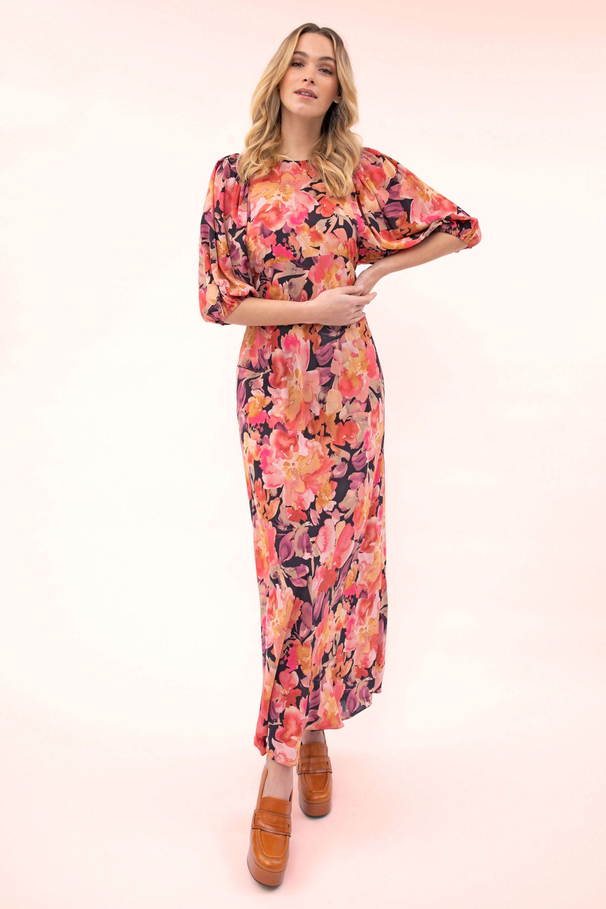 Ophelia Puff Sleeve Maxi Dress